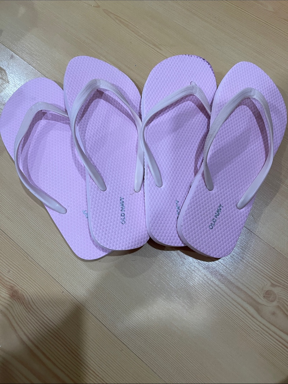 New!! 2Pair Old Navy Light Pink Women's Flip Flop Sandals